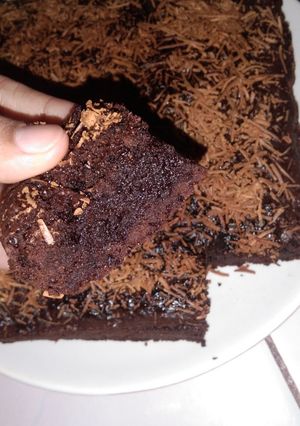 Foto resep Brownis panggang nyoklat ala bunda Dafa