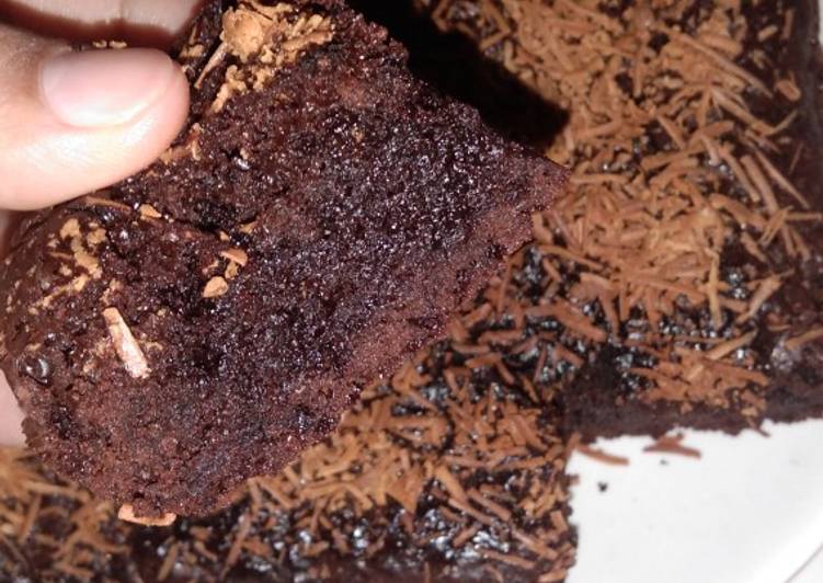 Brownis panggang nyoklat ala bunda Dafa