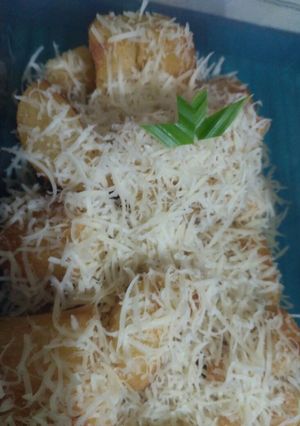 Foto resep Singkong Goreng Empuk topping Keju