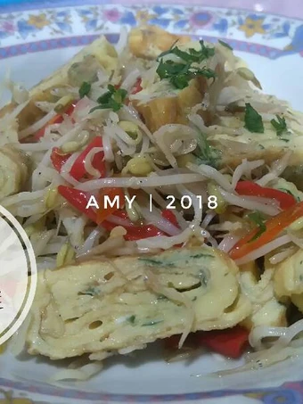 Cara Gampang Menyiapkan Resep Dadar Telur (tamagoyaki) Cah Toge #diet yang Lezat Anti Ribet, Mantap Sekali