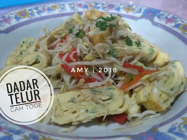 Cara Gampang Menyiapkan Resep Dadar Telur (tamagoyaki) Cah Toge #diet yang Lezat Anti Ribet, Mantap Sekali