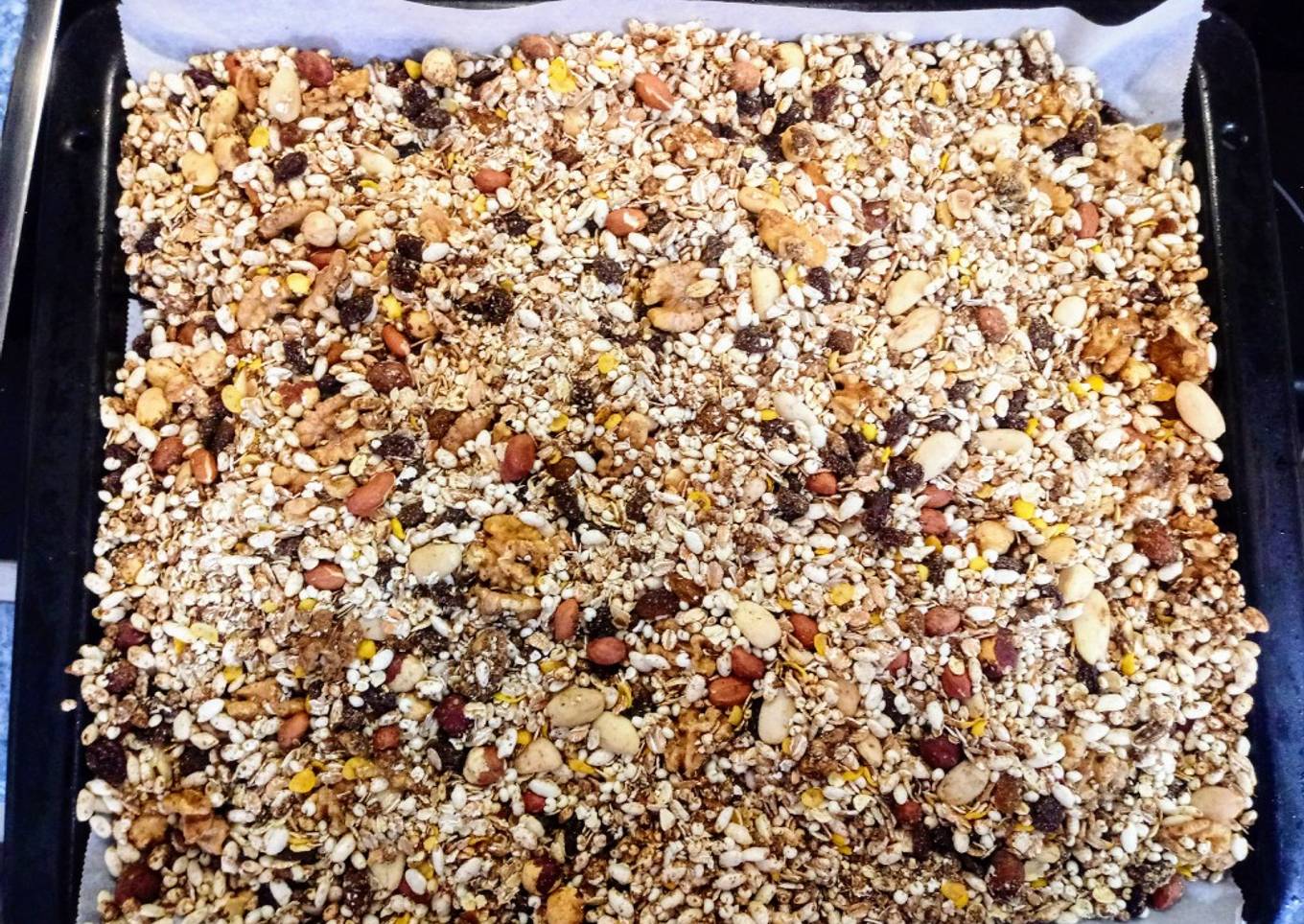 Granola casera con chocolate súper completa