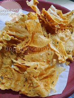 Foto resep Peyek teri daun jeruk
