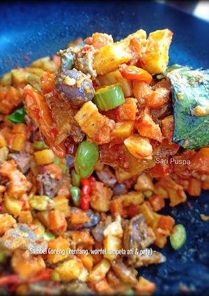Foto resep SAMBEL GORENG (kentang, wortel, ampela ati & pete)