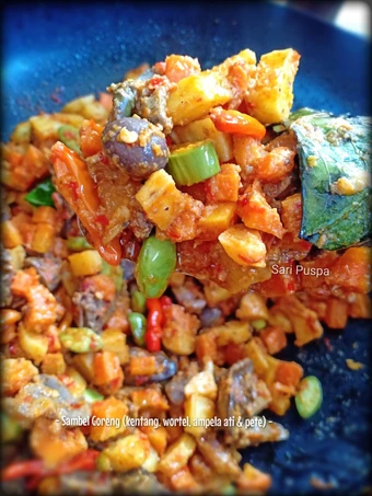 Langkah Gampang Menyiapkan Resep  SAMBEL GORENG (kentang, wortel, ampela ati &amp; pete) yang Sempurna, Bisa Manjain Lidah