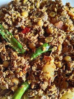 মটর ডাল নারকেল মোচার ঘন্ট(Motor Daal Narkel mochar ghonto recipe in Bengali) রেসিপির প্রধান ছবি