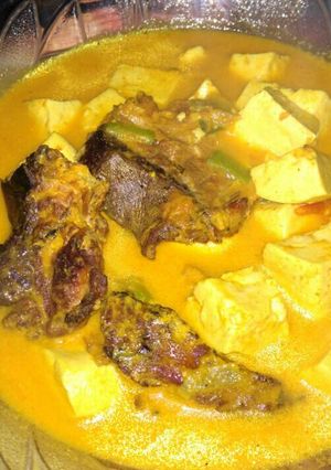 Foto resep Gulai Ikan asap tahu