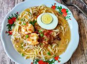 Gambar mie celor palembang