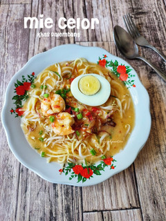 Foto resep Mie celor khas palembang (versi spaghetti)