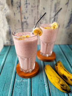 Foto resep Strawberry Banana Smoothie