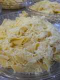 Pastas con crema y queso