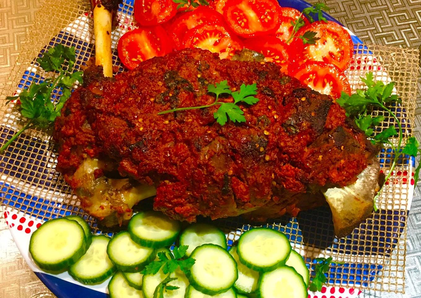 Masala Roast leg of lamb: