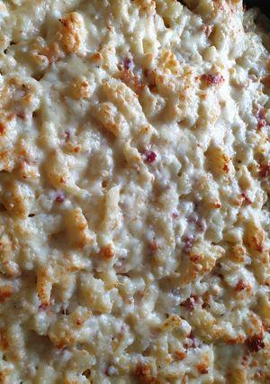 Sajtos galuska túróval recept fotója