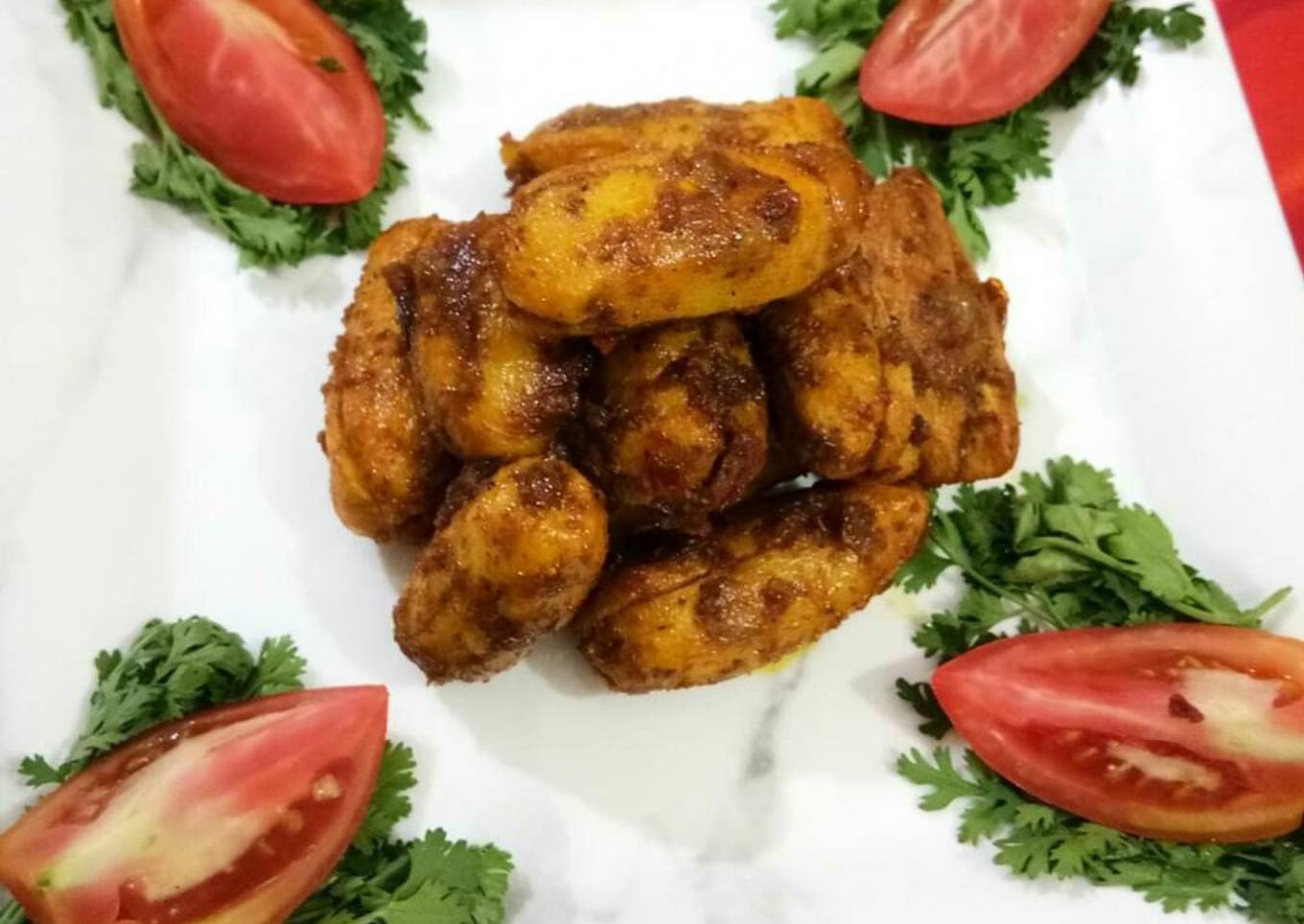 Stuffed arbi with dry spices