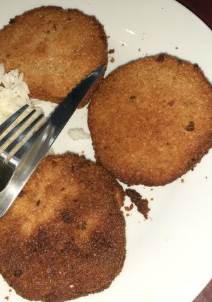 Una foto de Milanesa de zapallo anco