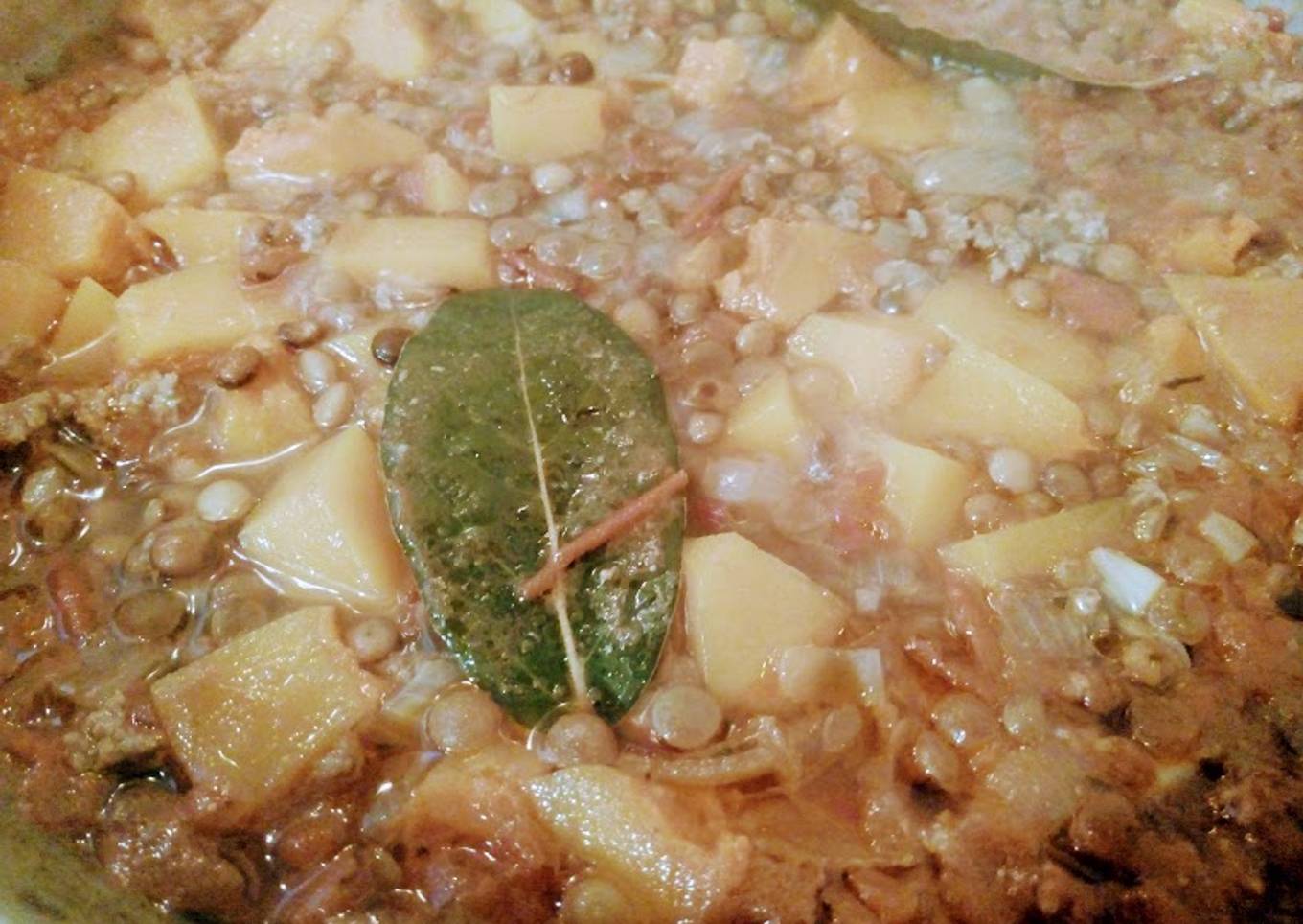 Guiso de lentejas light y rápido