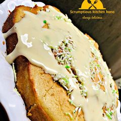A picture of Basbousa(semovita cake).
