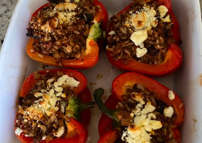 Steps to Make Andrew Copley Vegetarian Stuffed Peppers