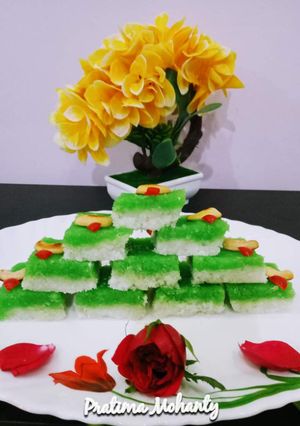 A picture of Coconut burfi.