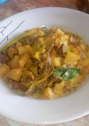 Foto resep Sambal santan ati ayam dan kentang