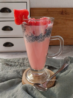 Foto resep Semangka Susu Selasih