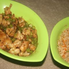 A picture of Cauliflower manchurian.