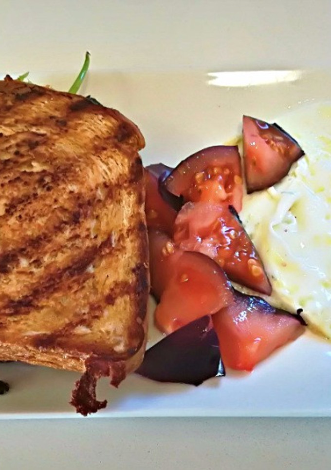 Una foto de Sándwich con fresas
