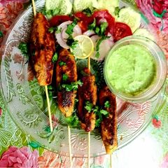 A picture of Chicken Tikka Kebab.