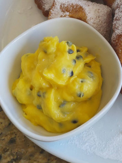 A picture of Passionfruit Curd.