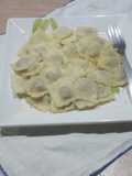 Ravioles con Manteca y Queso