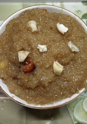 A picture of Wheat Rava Kesari | Instant Sweet Recipe | Nutrient-Packed Delight.