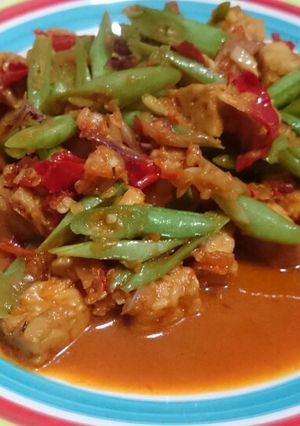 Foto resep Tumis Buncis Tempe Pedas
