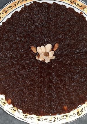 عکسی از دستور حلوای شیره انگور