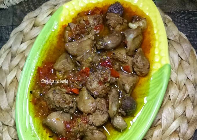 Langkah Mudah untuk Menyiapkan Balado Hati Ampela Anti Gagal