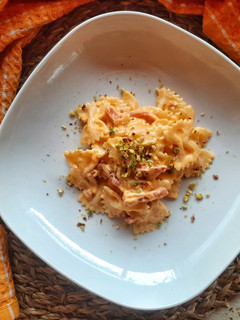 Foto di Farfalle Panna, Zucca e speck