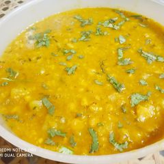 A picture of Chana dal with bottle gourd.