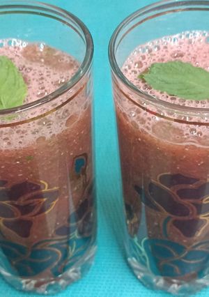 A picture of Watermelon 🍉 & Chia Seeds Fresca.