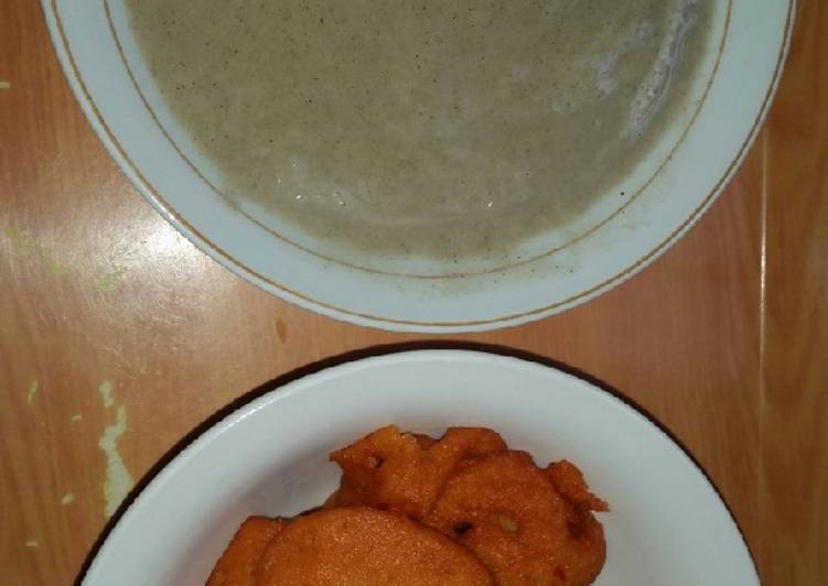 How to Prepare Quick Pap made with millet and Akara(beans cake)