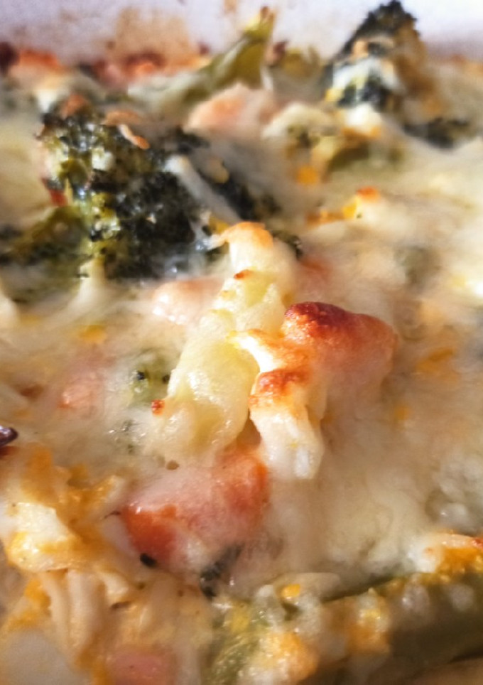 Una foto de Pastel de brócoli y boniato Thermomix