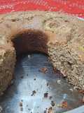Bolo de granola, iogurte e banana