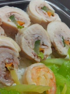 【旅外人妻- 蔬菜雞肉捲】 的食譜成品照片