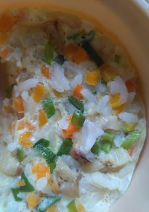 Foto resep MPASI 10M+ : Nasi Ceker Wortel Kukus