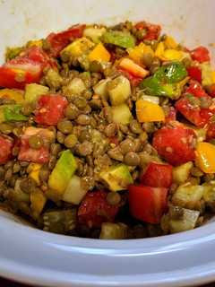 Una foto de Ensalada de lentejas