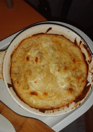 A picture of Cauliflower in Bèshamel Sauce.