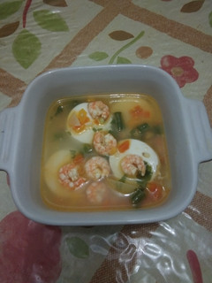 Foto resep Sop Udang Tofu mpasi