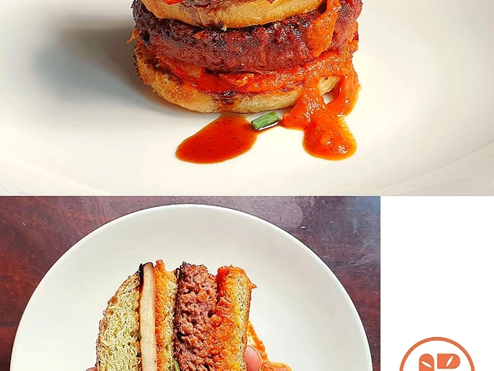 Easy Way Make Recipe Vegan Korean BBQ Burger that is Perfect, Delicious}