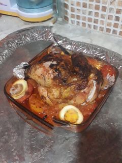 صورة لوصفة دجاج محمر مع بطاطا