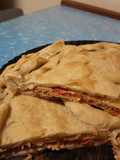 Tarta atún. Para degustar fría en días de calor