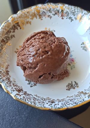Une photo de Glace au chocolat VEGAN