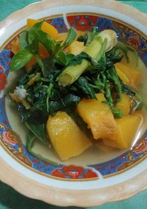 Foto resep Sayur bening bayam labu kuning